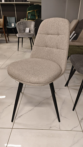 Стул на металлокаркасе Texas 1 поворотный бежевый / черный из шоурума 2